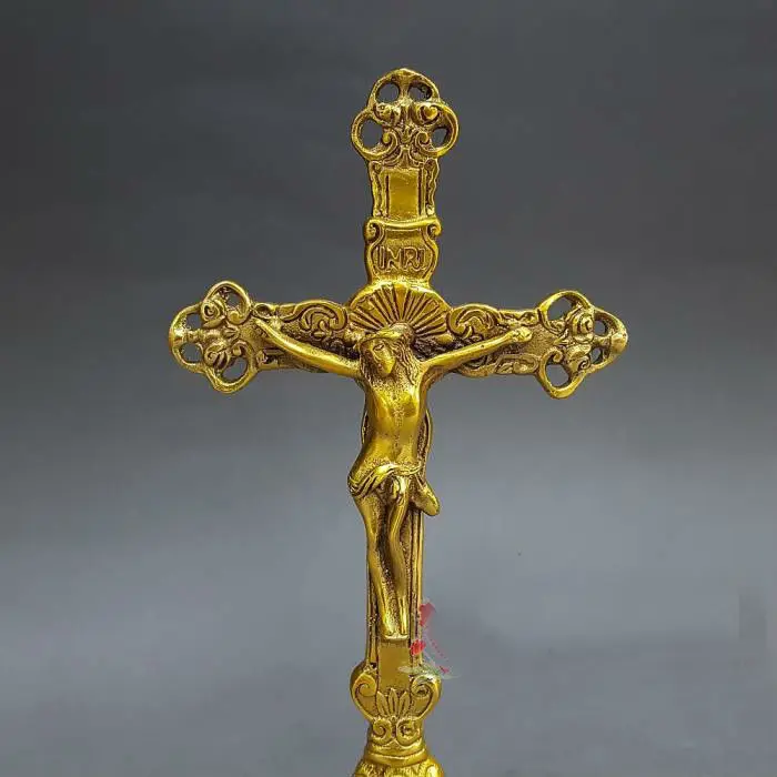 Чистая медь Иисуса украшения в форме Креста, подвески, христианские религиозные священные предметы, коллекция безопасных украшений
