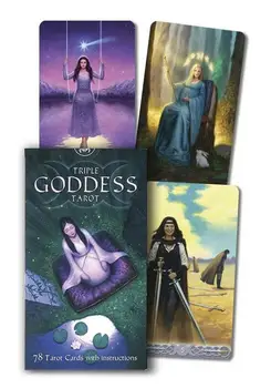 

78PCS/Set Tarot Cards English Version Triple Goddess Tarot Game Card Divination Card Friend Party Entertainment Supplies