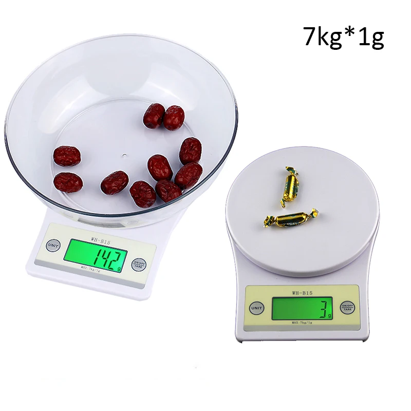 New Junejour 7kg X 1g Food Kitchen Scales LED Digital Electronic Measuring Weighing Scale for Jewelry | Инструменты