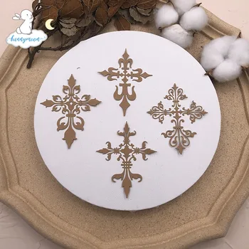 

Bunnymoon Flower Cross Metal Cutting Dies Embossing Scrapbooking Stencil Craft Cut Dies For DIY Card Handmade