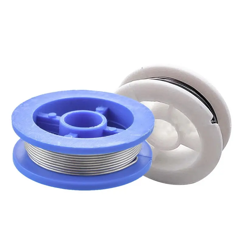 Rollo de alambre de soldadura de plomo de estaño de 0,8mm, hilo de soldadura de núcleo de colofonia, contenido fundente, triangulación de envíos