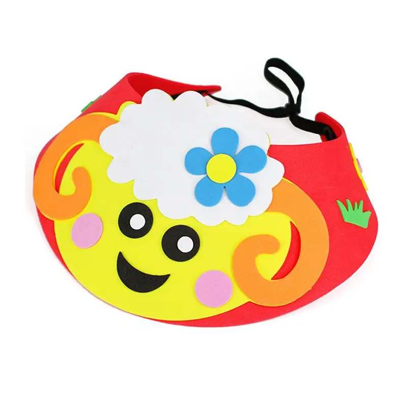 4 шт DIY Sunhat шикарный креативный EVA ручной работы шляпа милый мультфильм Sunhat стикер Декор 3D стикер ремесло DIY Дети Sunhat ремесло игрушки