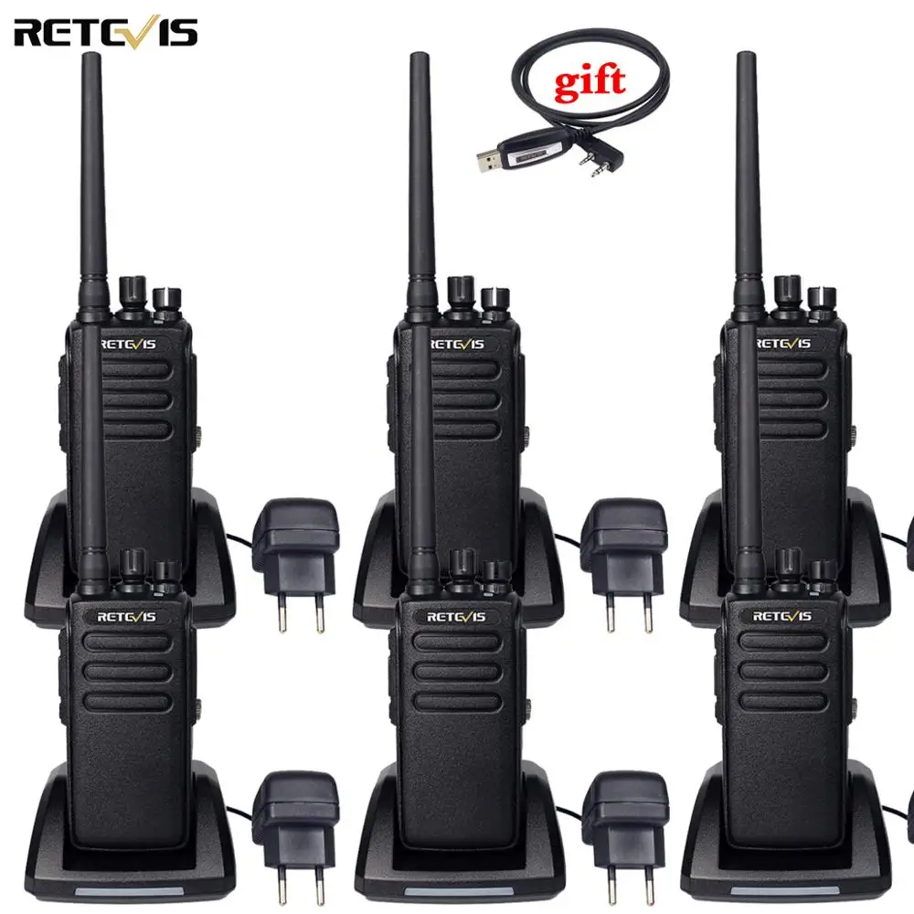 DMR радио 6 шт. Retevis RT81 высокая мощность цифровая рация водонепроницаемая IP67 UHF VOX