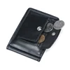 Fashion Small Men's Leather Money Clip Wallet With Coin Pocket Male ID Card Slot Cash Holder Bag Mini Purse For Man Magnet Hasp 4