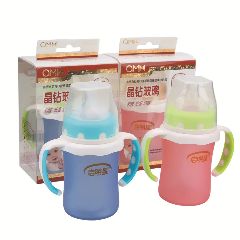 

New Newborn Baby 43 Degrees Temperature Color Changing Silica Gel Glass Shatter-resistant Explosion-Proof Anti-Flatulence Feedin