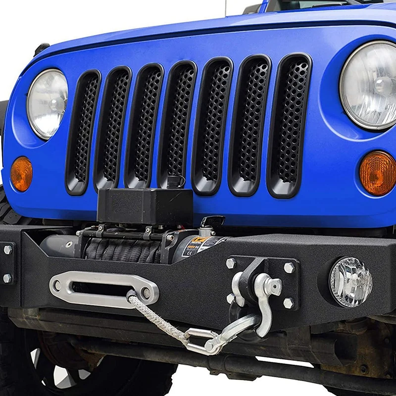 BMBY 7 шт. Зажим в сетку решетка вставки крышка подходит для 07 15 Jeep Wrangler JK матовый