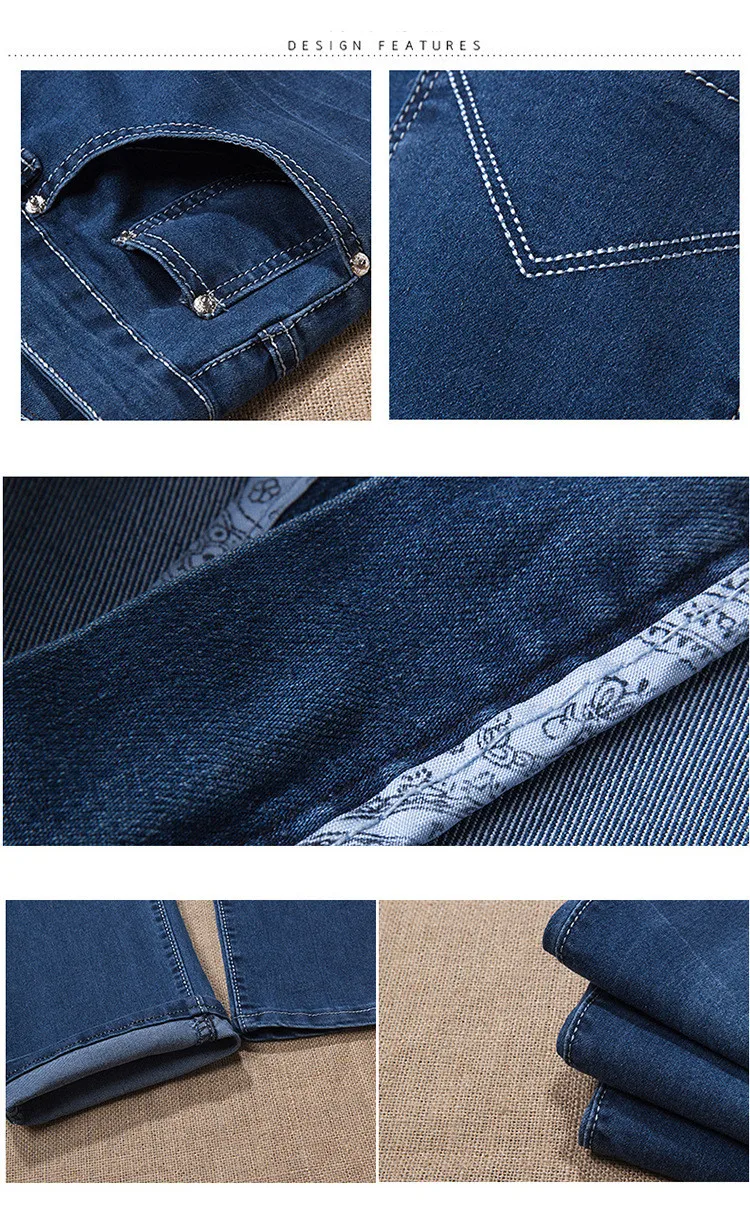 Новые зимние джинсы мужские свободные супер большие мужские джинсовые брюки высокого качества 90% хлопок стрейч мужские джинсы из денима плюс большие размеры 27 до 48