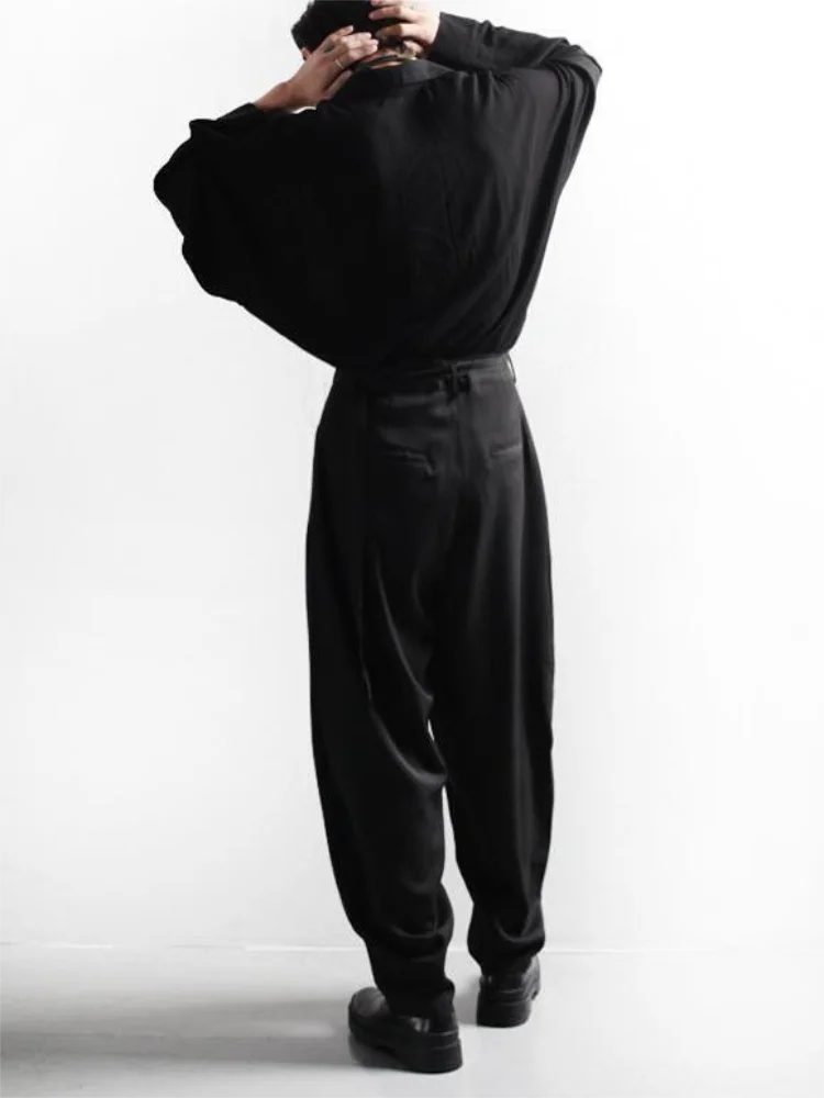 Men's Suit Pants Spring And Autumn New Dark Fashion Trend, Easy To Match Simple Leisure Large Straight Pants
