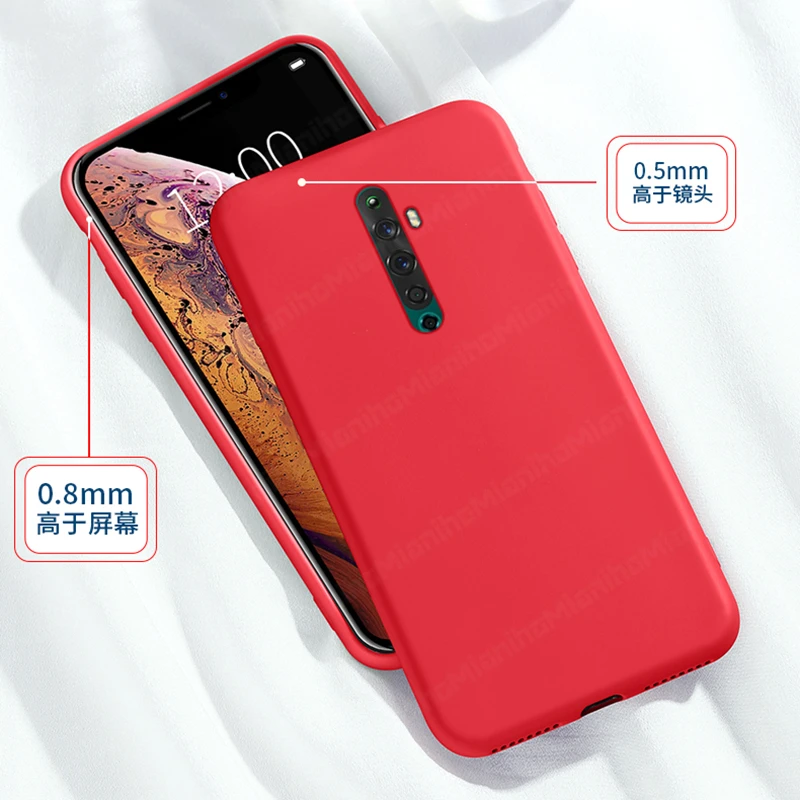 oppo phone cases For Oppo Reno2 Z Case Reno 2Z 2F 2 Z 3 4 5 Pro Plus 5G Cover Luxury Original Liquid Silicone Soft Shockproof Bumper Phone Case cases for oppo phones