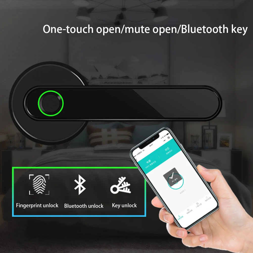 Usb зарядка для помещений, защита от кражи, для дома, безопасность, чувствительный, для офиса, умный, биометрический, Bluetooth, замок для отпечатков пальцев, простая установка, защитный