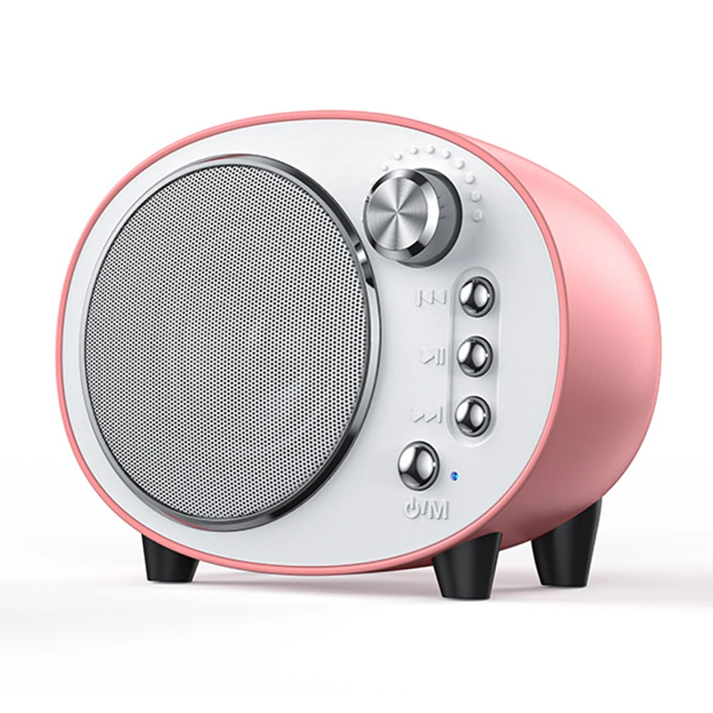Retro Speaker Wireless Mini Portable Rechargeable FM Radio Stereo Surround Subwoofer Support TF Card | Электроника