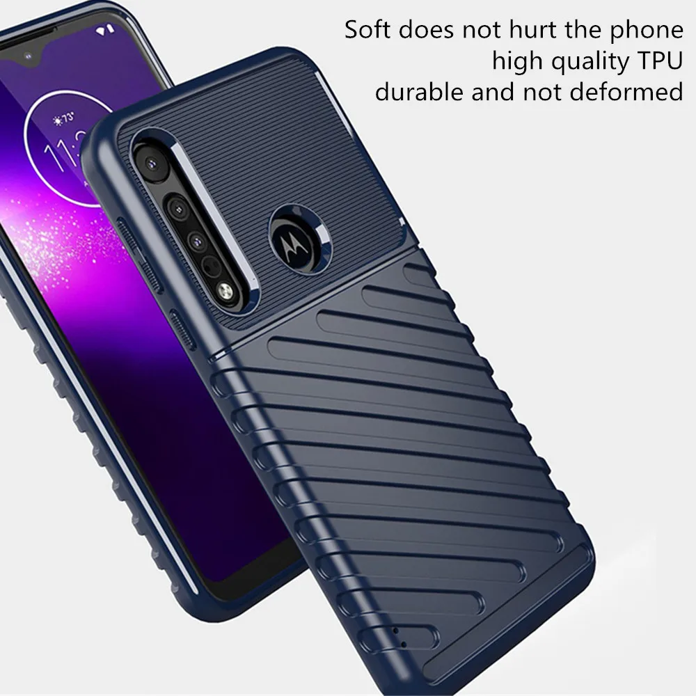 Модный Ударопрочный Мягкий силиконовый чехол для Motorola Moto E6 Play чехол для Moto One Macro G8 Play G8 Plus чехол для телефона