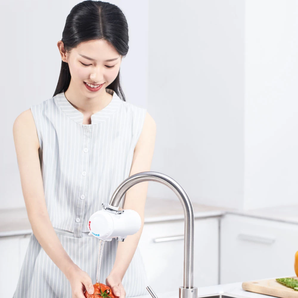 Xiaomi Mi Xiaoda Instant Heating Faucet Kitchen Electric Water Heater Temperature Cold Warm Adjustable Faucet For Smart Home Use