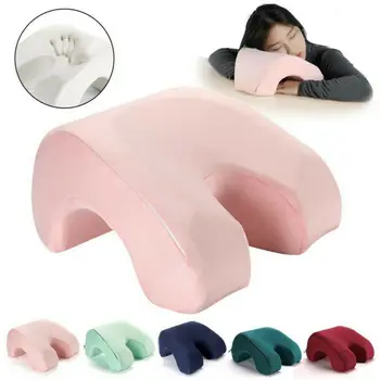 

Comfortable Nap Rest Plush Hollow Memory Foam Pillow Face Down Sleeping Care Pillow Office Support Pillows