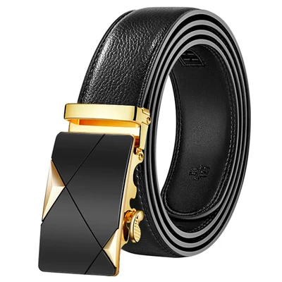 

2020 Mens Fashion Belt PU Leather Automatic Buckle Men Black Belt Designer Popular Casual Business Male Belts Luxury 3.5 CM