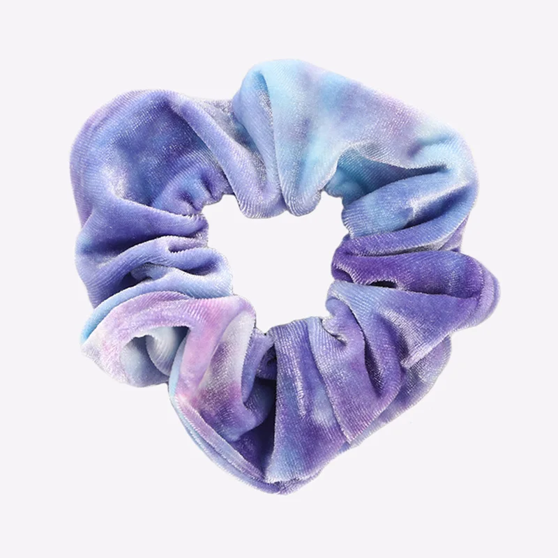 12 шт. Горячая окрашенные волосы Crunchie Velvet Hair Ring Tie новые аксессуары для волос женские эластичные резинки для волос оптом - Цвет: color 6