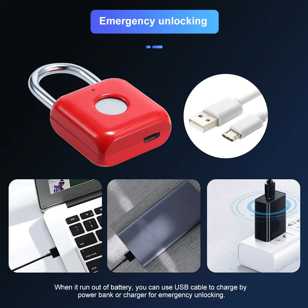 Usb зарядка отпечатков пальцев замок умный электрический замок двери следа ноги шкафчик с навесным замком ящик шкафа ящик замок безопасности водонепроницаемый