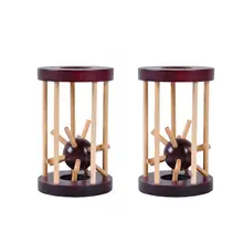 2 набора интеллектуальных игрушек, обучающая деревянная прочная клетка для сбора морского ежа, для дома, вечерние игрушки