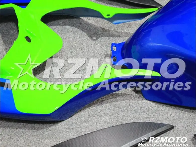 ABS Литье Мотоцикл Обтекатели наборы Подходит для Yamaha YZF-1000-R1 2004 2005 2006 04 05 06 обтекатель кузова Комплект зеленый синий