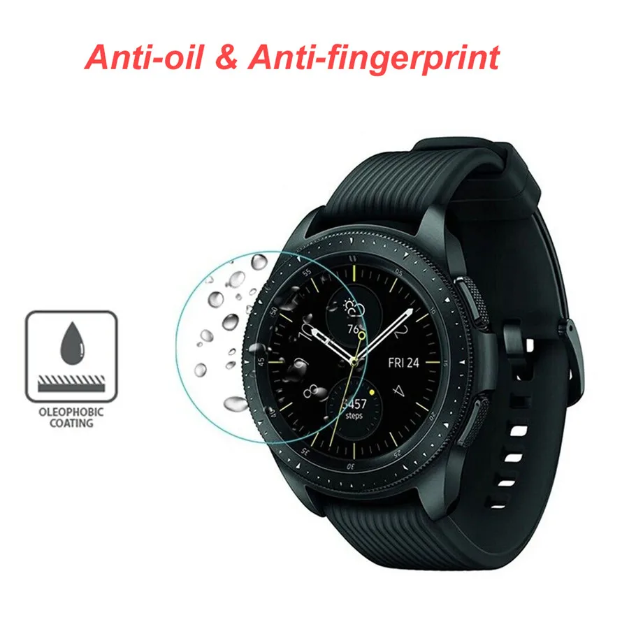 9H Tempered Glass Screen Film For Samsung Galaxy Watch 42mm 46mm Protective Screen Protector For Galaxy Watch 3 41 45mm Gear S3