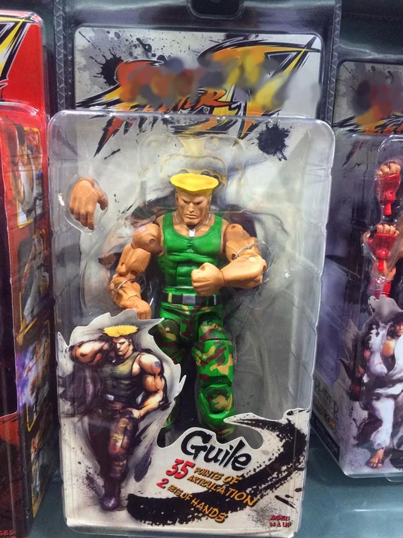 18 см NECA Ken Guile Hoshi Ryu Akuma Gouki фигурка модель игрушки куклы Gitf