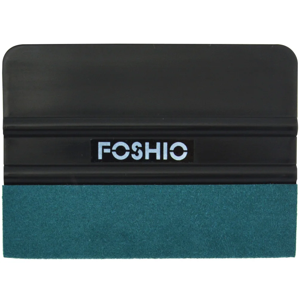 FOSHIO 3/6pcs Wrapping Squeegee Suede Felt Edge Scraper For Carbon Fiber Film Install Car Sticker Removal Window Tint Cleaning car wrapping tools vinyl squeegee window tinting squeegee automotive film tools window tint squeegee