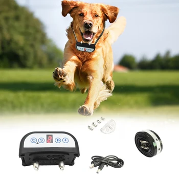 

Electric Dog Training Collar Waterproof Rechargeable Anti Bark Collar 7 Sensitivity Remote Shock Anti Barking Collar For Dog Pet