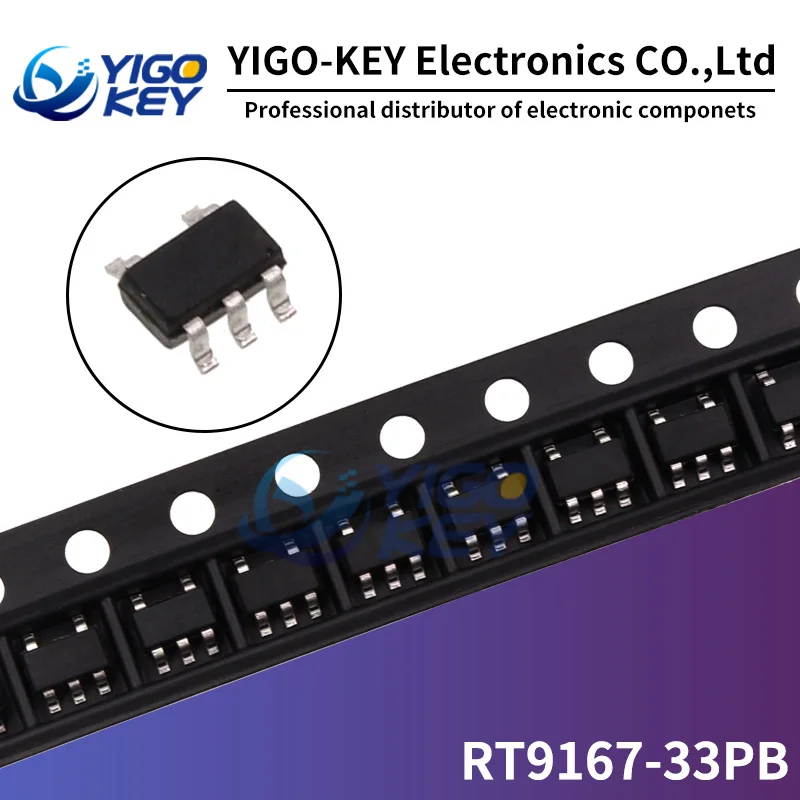 10 шт. RT9167-33PB SOT23-5 RT9167 СОТ-23 RT9167-33 СОТ-23-5 низкая Шум Напряжение регулятором IC чип |