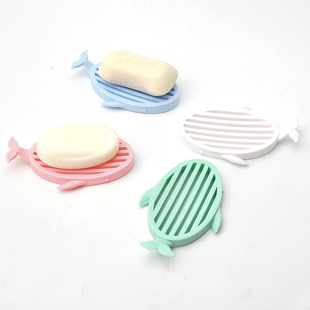 

Portable Whale Shape Soap Dish Soap Tray Holder Storage Soap Rack Plate Box Container For Bath Shower Plate Bathroom Products