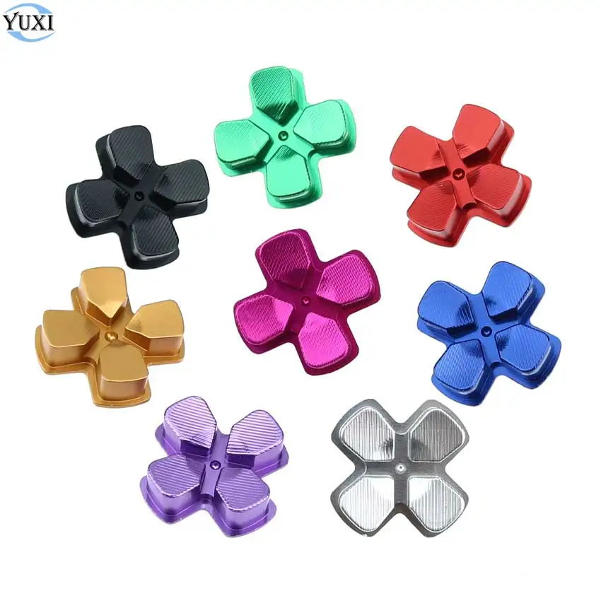 YuXi 2pcs металлическая кнопка движения D-pad крест клавиша направления Замена для Playstation Dualshock 4 PS4 Геймпад контроллер