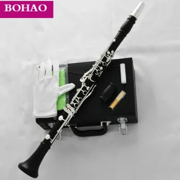 

Professional 17 Key A Clarinet Ebony Wooden Material 2 barrels W/case