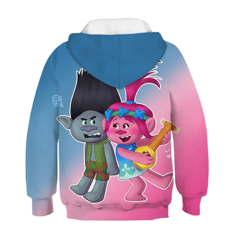 Trolls de Papoula Magia Desenhos Animados; толстовки impresso Bebê; топы для мальчиков; футболки; Primavera Verao; футболка; criandas Camisas