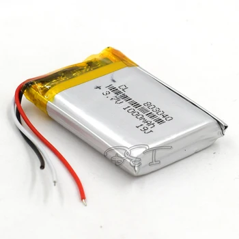 

3.7V 1000mAH 803040 Li-Polymer Rechargeable Lithium Li-ion Battery For Toy Recorder GPS MP3 MP4 Cell Phone Glasses Navigator