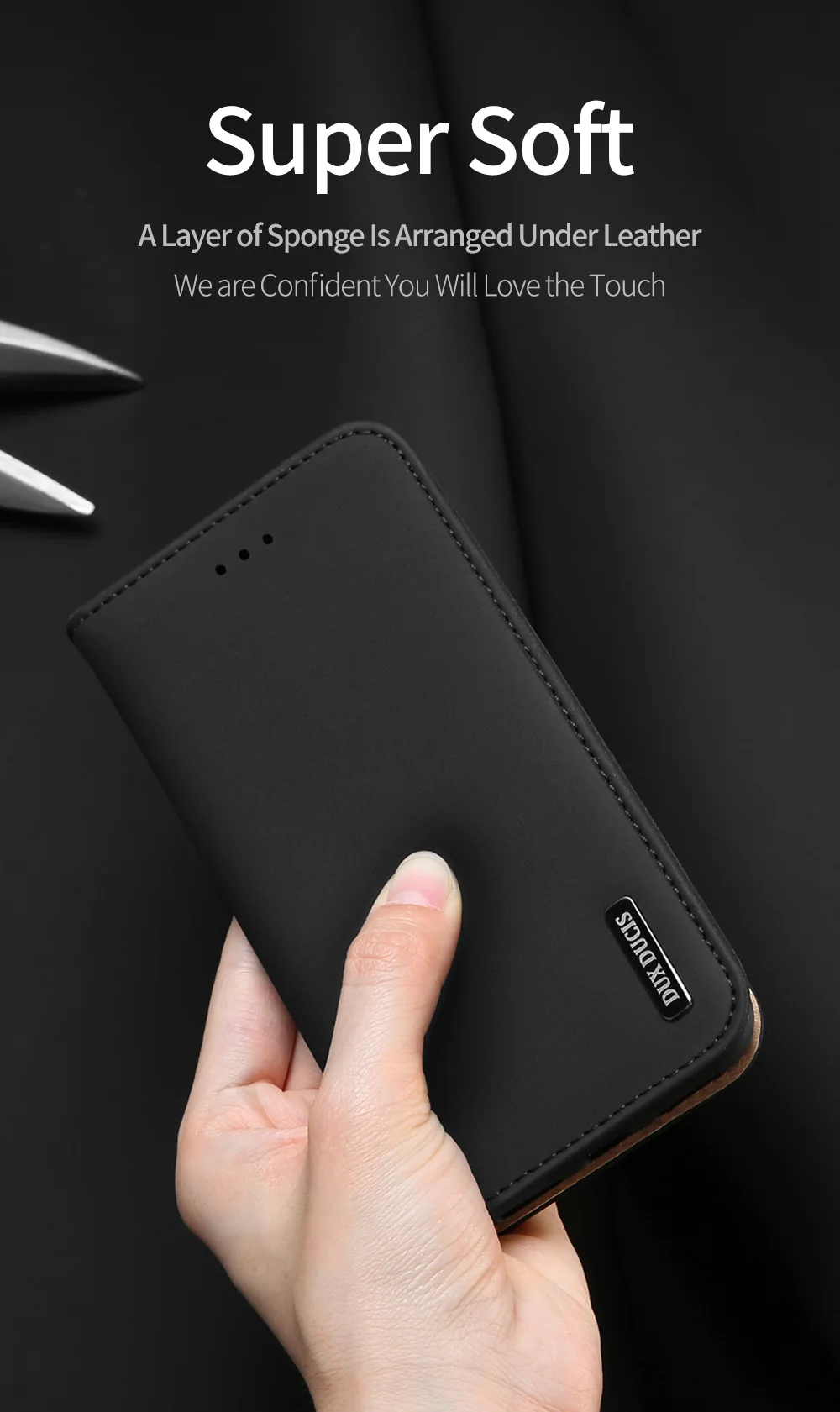 DUX DUCIS Luxury Genuine Leather Wallet Case For iPhone 12 11 Pro 11Pro Max X XS Max XR 6s 7 8 Plus Card Holder Phone Cover