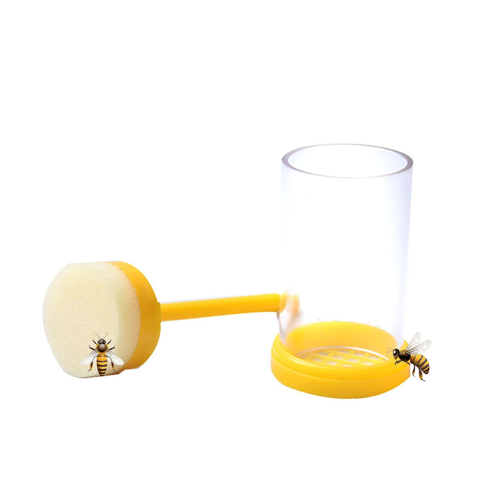 1PCS Beekeeping Queen King Bee Marking Rearing Marker Label Marker Yellow Plastic Bottle Insect Bees Farm Identification Tools beekeeping tools beekeeping accessories