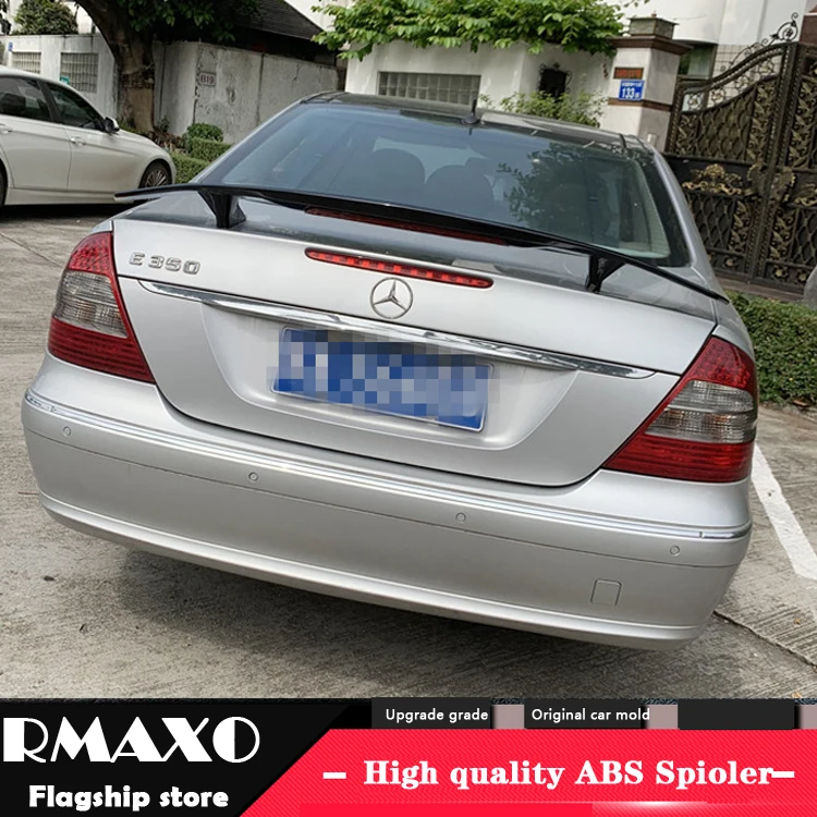 Спойлер для W211 2003 2006 Mercedes Benz NT E class E200 E260 спойлер из АБС пластика цвет заднего