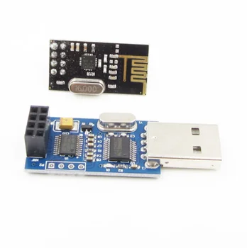 

1PCS USB to Serial Port Adapter Board +2.4G NRF24L01 Wireless Module diy electronics