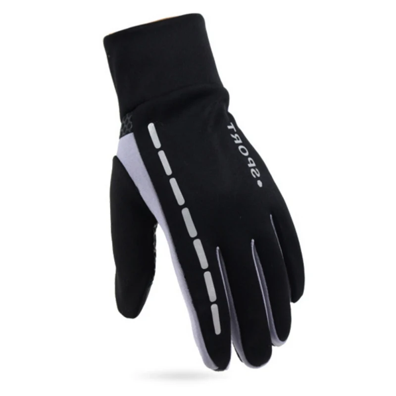

Adult Winter Cycling Gloves Winter Fleece Bicycle Gloves Anti Slip Touch Screen Cycling Gloves Windproof Full Finger
