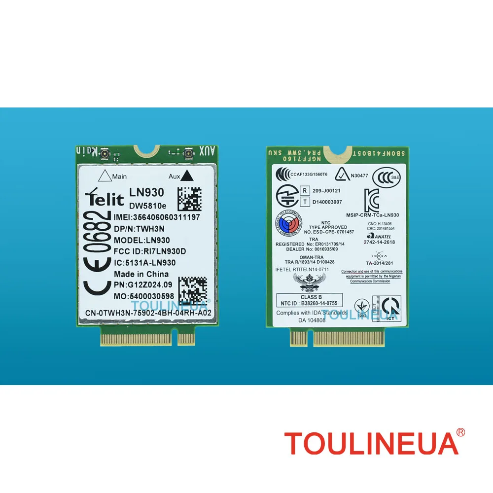 DW5810e Telit LN930 TWH3N NGFF M.2 4G/LTE/DC-HSPA+ WWAN wireless network Card for Venue 11 Dell laptop | Компьютеры и офис