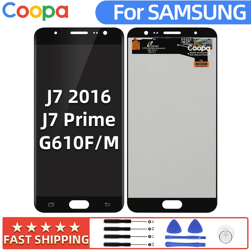 Оригинальный дисплей для SAMSUNG Galaxy J7 Prime 2016 ЖК-дисплей G610 G610F/M сенсорный экран