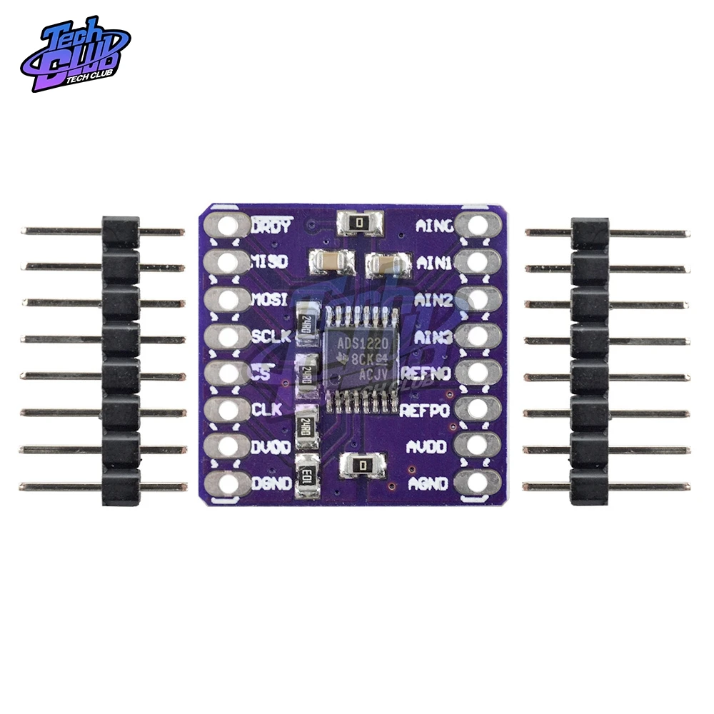 

ADS1220 ADC 24 Bit Converter Module I2C Low Power 24 Bit Analog-to-Digital Converter