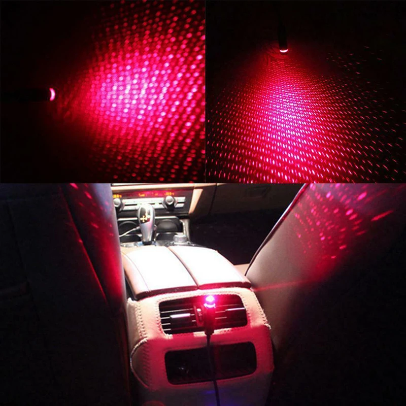 Car Auto Ceiling Projector Star Decorative Light USB Night Light Romantic Atmosphere For Children Kids Baby Sleep Romantic Led