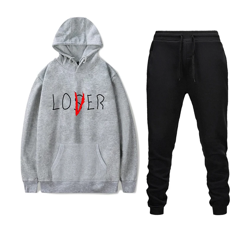 90% OFF S-4XL Men's Tracksuit 2 Piece Set Sweatsuit Jogging Hoodie Hooded Coat Jacket +Trousers Sweatpants Joggers Sports Sweat Suit Set