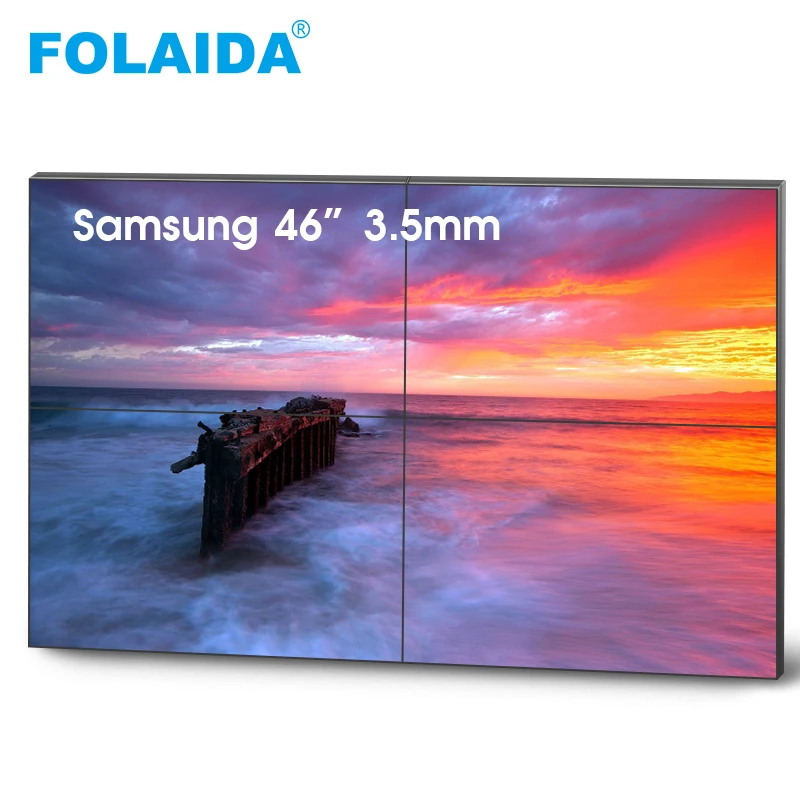 

FOLAIDA 4K Samsung TV 46 inch 3.5mm Bezel To Bezel LCD Video Wall Big size Ultra Slim Advertising Displayers LCD Monitor TV Wall