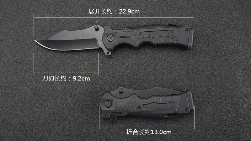 Outdoor Walter folding knife 440 stainless steel folding knife survival fighting knife military pistol knife Swiss hunting knife
