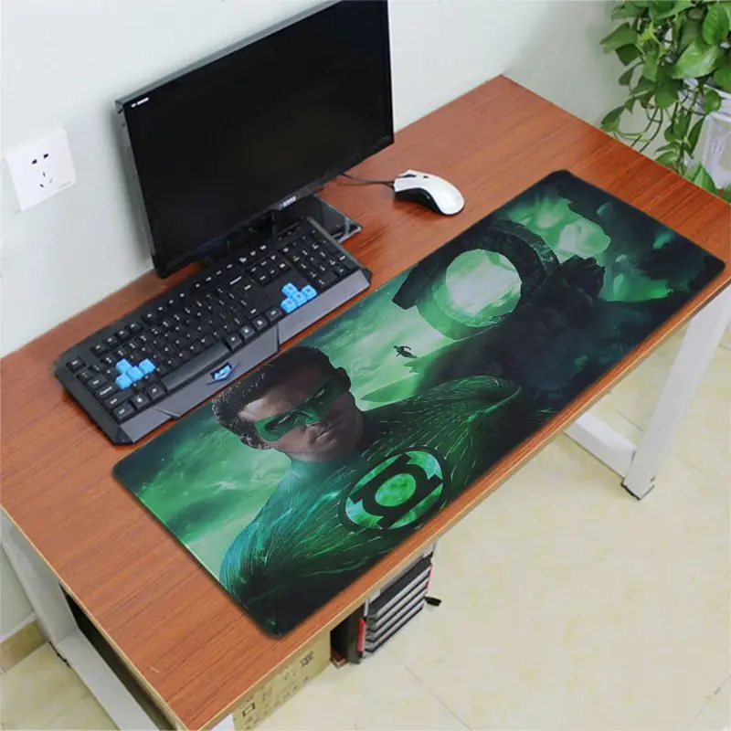 Lock Edge 30x80cm Babaite дизайн герой Зеленый Фонарь силиконовый большой/маленький коврик для мыши игровой резиновый ПК компьютерный игровой коврик для мыши - Цвет: Lock Edge 30x80cm
