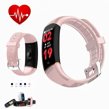 

Smart Wristband Blood Pressure Heart Beat Rate 5 IN 1 Fitness Bracelet WhatsApp KakaoTalk Wechat Female Male Clock Sports Watch
