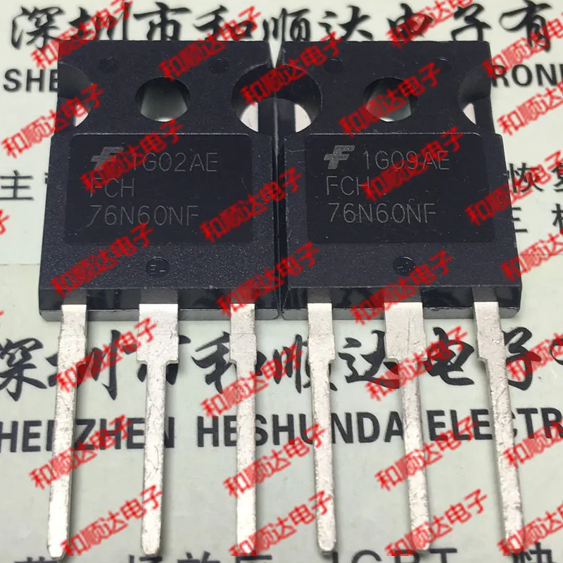10 шт./лот FCH76N60NF новая точка TO-247 600V76A | Электроника