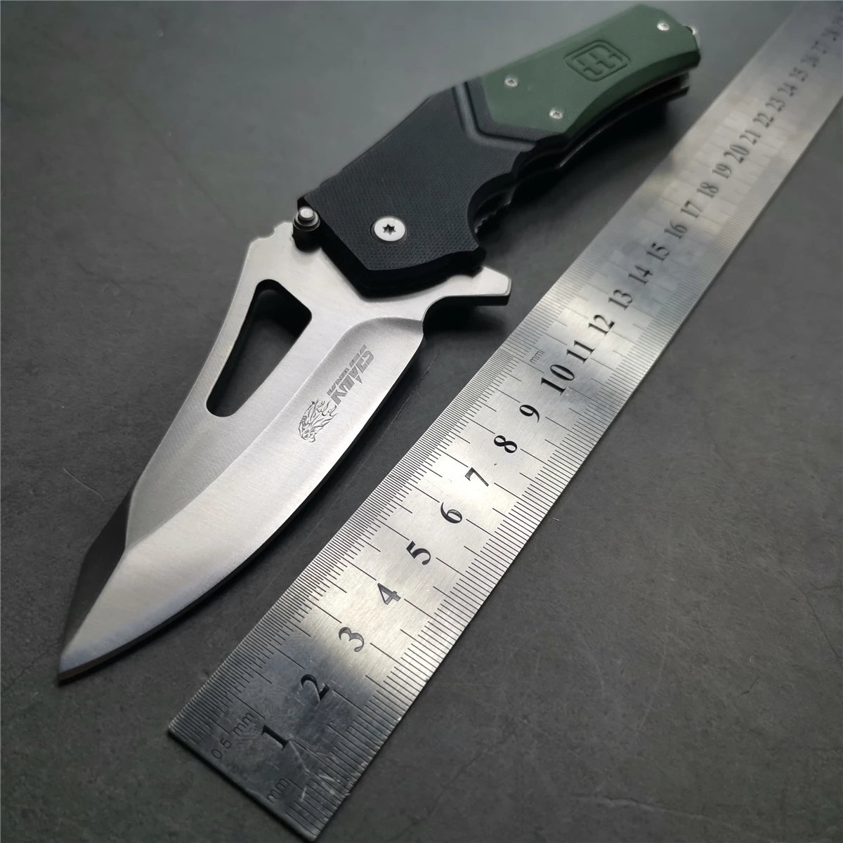 12 шт./лот 9 &quotножи 55 56HRC карманные ножи 7Cr13 лезвие быстро открывается G10 Ручка
