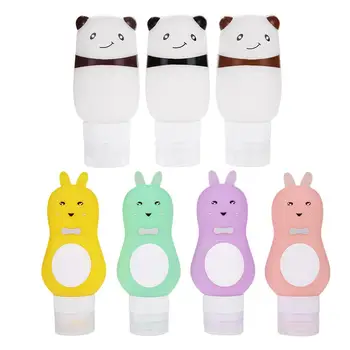 

1pc Refillable Bottles Travel Silicone Skin Care Lotion Shampoo Gel Squeeze Bottles Holder 96ml Tube Containers Squeeze Bottle